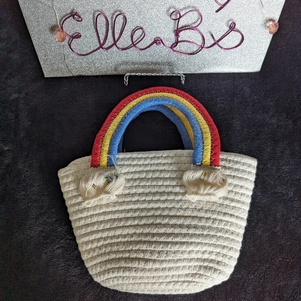 Rainbow Hand Bag / Basket